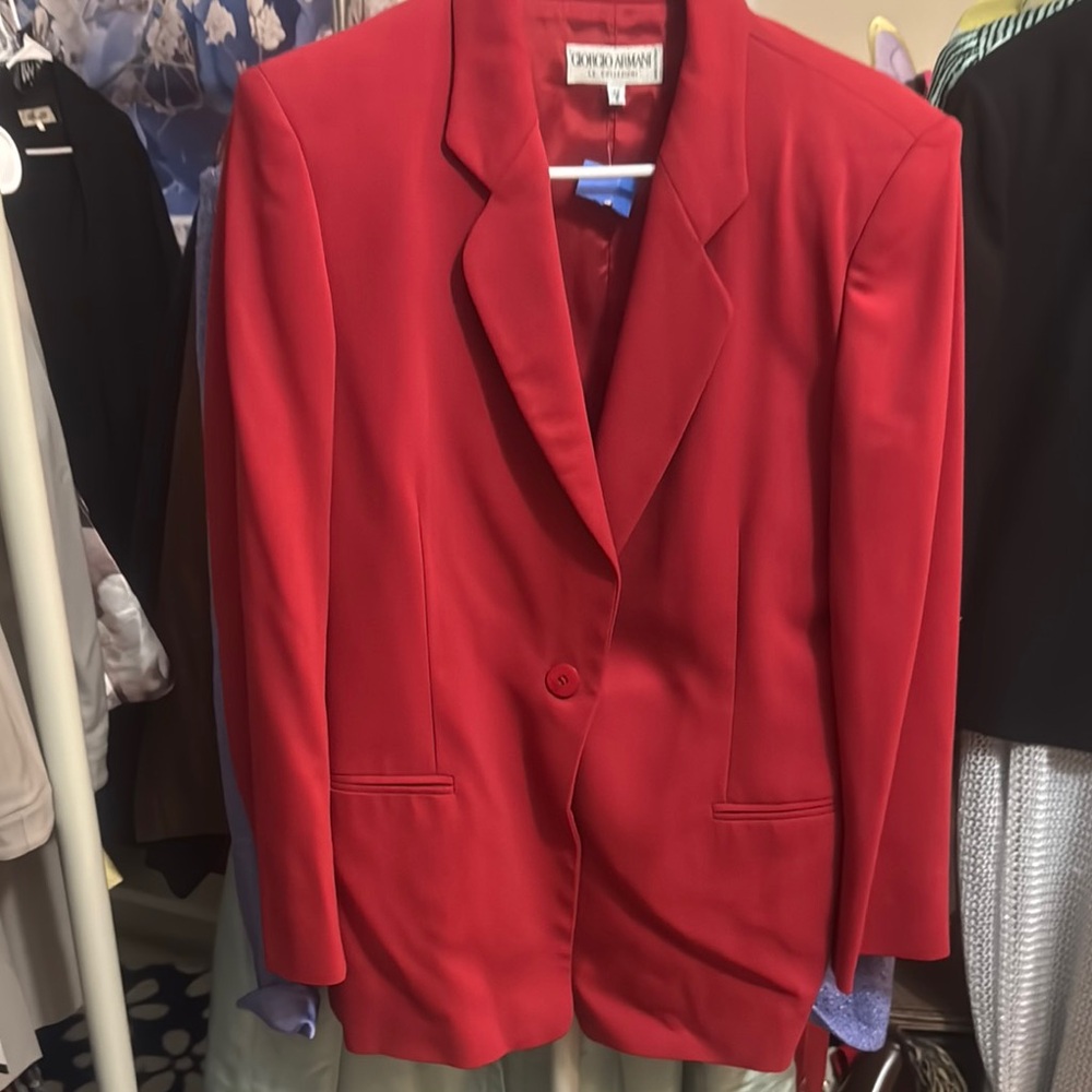 Giorgio Armani Red Blazer